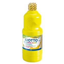 GIOTTO SCHOOL PAINT 1000 ml bottle - primary yellow.