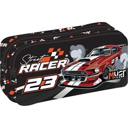 PENCIL CASE MUST TEAM ENERGY 21Χ6Χ9 2ZIPPERS STREET RACER