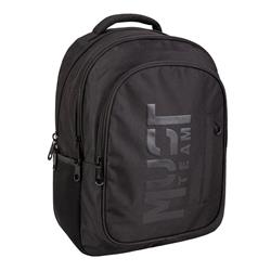 BACKPACK MUST TEAM ETERNAL 32Χ18Χ43 3CASES BLACK WITH DARK DETAILS