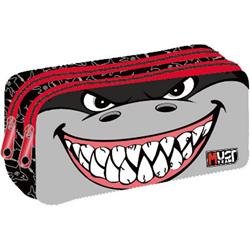 PENCIL CASE MUST TEAM 21Χ6Χ9 2ZIPPERS SHARK