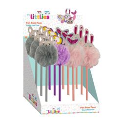 POM POM PEN 4 DESIGNS ANIMALS THE LITTLIES