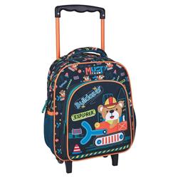 School Trolley Backpack Kindergarten Must Team Bulldozer 2 Cases
