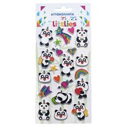 STICKERS 10X22CM PANDA THE LITTLIES