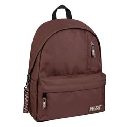 BACKPACK MUST TEAM MONOCHROME CLASSIC 32X17X42 SINGLE POCKET BROWN WITH BEIGE