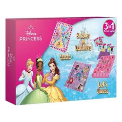 TABLE BOARD GAME 3 IN 1 TRAVEL GAMES DISNEY PRINCESS