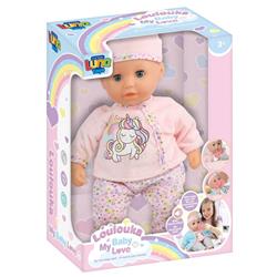 Κούκλα Μωρό 35 εκ. Loulouka Luna Toys με αξεσουάρ και ήχο