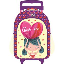 ΤΣΑΝΤΑ ΤΡΟΛΛΕΥ MUST TEAM 16" ΣΕΤ ΤΩΝ 3ΤΕΜ CHOOSE LOVE