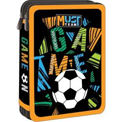 Σχολική Κασετίνα Διπλή Γεμάτη Must Team Game On