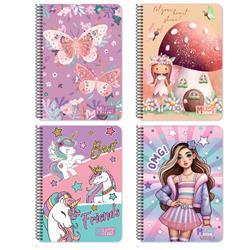 SPIRAL NOTEBOOK 17X25CM 3S 90SH MUST TEAM CUTE