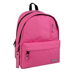 BACKPACK MUST TEAM MONOCHROME CLASSIC 32Χ19Χ42 DOUBLE POCKET PINK WITH MENTA