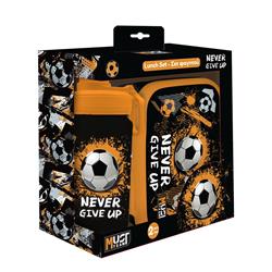 ΦΑΓΗΤΟΔΟΧΕΙΟ PP 800ML & ΠΑΓΟΥΡΙ ΑΛΟΥΜΙΝΙΟΥ 500ML ΣΕΤ MUST TEAM NEVER GIVE UP