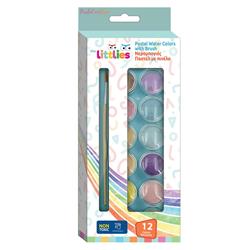 PASTEL WATERCOLOURS WITH ART BRUSH 12COL THE LITTLIES