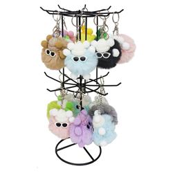 KEYCHAIN POM POM WITH SUNGLASSES AND HAT 9X7X7,5 MOOD