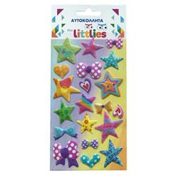 STICKERS 10X22CM STARS THE LITTLIES