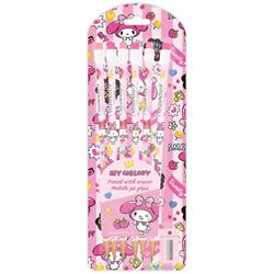 PENCIL WITH RUBBER BLISTER 6PCS WITH SHARPENER  MY MELODY