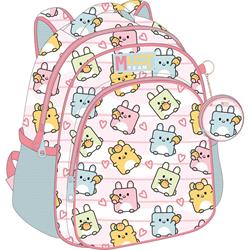 BACKPACK MUST TEAM 27X10X31CM 2CASES LITTLE BUNNIES