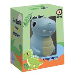 COIN BOX KAZURA 16X12X20CM LITTLE DINOSAUR CIEL