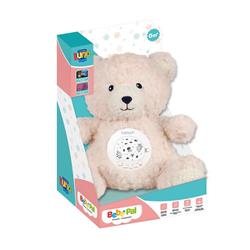 PLUSH BEAR WITH PROJECTOR LIGHT & SOUND 24X20X25CM LUNA
