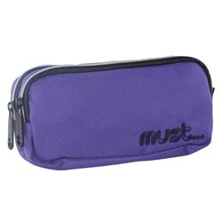 School Pencil Case Must Monochrome rPET Purple 2 Cases