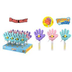 BUBBLE HAND WITH FAN 12.7X4.7X25CM 3COL LUNA