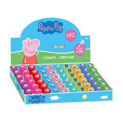 ROUND STAMP WITH HOLOGRAM STICKER  PEPPA PIG