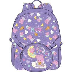 School Backpack Kindergarten Peppa Pig Must Team 1 Case Detachable Waist - Shoulder Bag