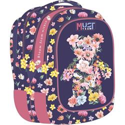 BACKPACK MUST TEAM MULTI 32Χ26Χ43 4CASES FLOWER BEAR