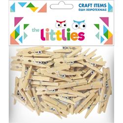 WOOD PEGS 45PIECES 25mm THE LITTLIES