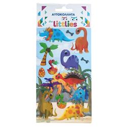 STICKERS 10X22CM DINOSAURS THE LITTLIES