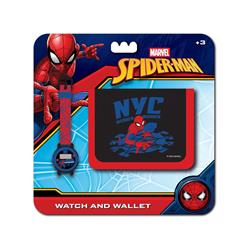 DIGITAL WATCH & WALLET GIFT SET SPIDERMAN