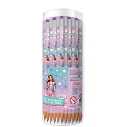 PENCIL WITH ERASER MUST TEAM GIRL  WOW