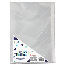 PUNCHED POCKET 6m clear 100PCS LUNA OFFICE