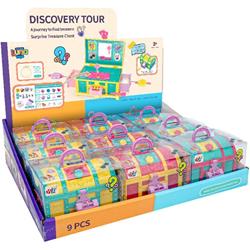 SUITECASE TREASURE WITH SECRET KEYS 16X12X14CM LUNA