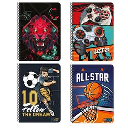 ΤΕΤΡΑΔΙΟ ΣΠΙΡΑΛ 17Χ25 3Θ 90Φ MUST TEAM PLAYER