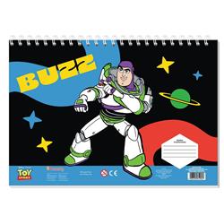 PAINTING BLOCK 23X33CM 40SH  STICKERS-STENCIL-2 COLORING PG  2DESIGNS TOY STORY