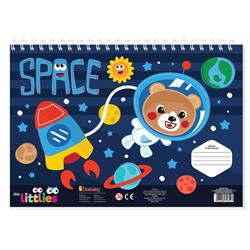 PAINTING BLOCK THE LITTLIES ΒΟΥ 23X33 40SH  STICKERS-STENCIL-2 COLORING  PG  2DESIGNS