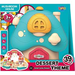 Suitcase Mashroom Candy Set Luna Toys 39Pcs 27x13,5x24cm.