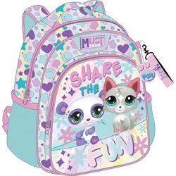 BACKPACK 27X10X31CM 2CASES LITTLEST PET SHOP
