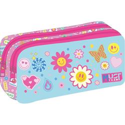 PENCIL CASE MUST TEAM ENERGY 21Χ6Χ9 2ZIPPERS GOOD VIBES