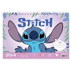 PAINTING BLOCK LILO & STITCH 23X33 40SH  STICKERS-STENCIL-2 COLORING PG  2DESIGNS 1