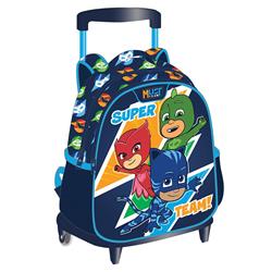 BACKPACK TROLLEY 27Χ10Χ31 2CASES PJ MASKS SUPER TEAM