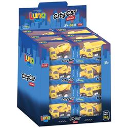 Vehicle Construction Metallic Pull Back 1:55 Luna Toys 12x4,5x6,5cm. 4 Designs