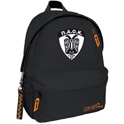 BACKPACK MUST MONOCHROME PLUS 32X17X42 4CASES BLACK 900D RPET KAE PAOK