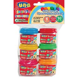 Play Dough Luna Toys 30gr x 6 Colors