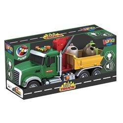 Garbage Truck 1:12 with sound and light Luna Toys 41,5x14x21cm.