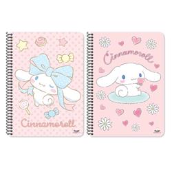 SPIRAL NOTEBOOK 17X25CM 2SUBS 60SH CINNAMOROLL 2DESIGNS