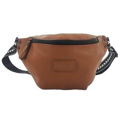 SHOULDER BAG MUST TEAM 30X8X18CM BROWN