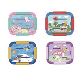 LUNCH BOX PP 1300ML 18,5X15,8X7,7CM MUST TEAM 4 DES