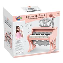 Electronic Piano Pink Luna Toys 31x18x37cm