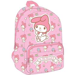 BACKPACK 29X17X41CM SINGLE POCKET MY MELODY PINK